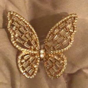 Stunning Rose Gold Butterfly Ring. NWOT